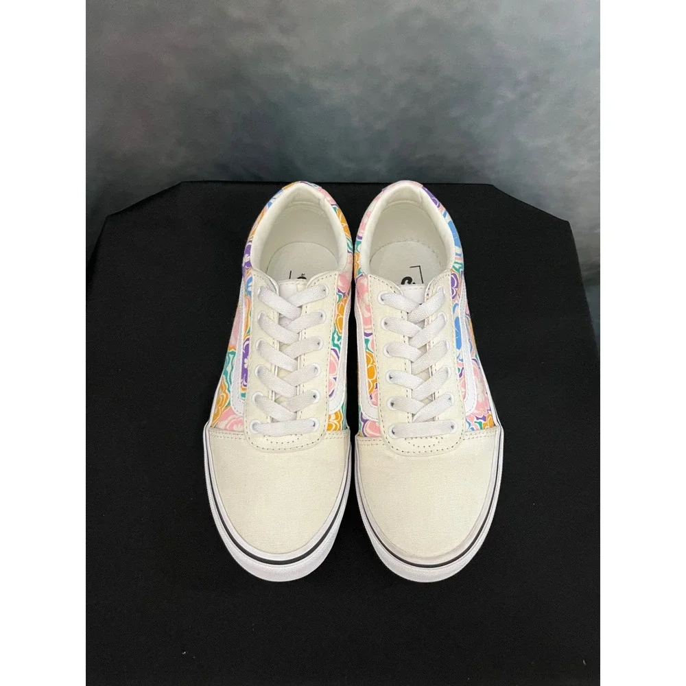 Vans Ward Low Top Sneaker Multi Floral Canvas Kids Shoes - Picture 7 of 10
